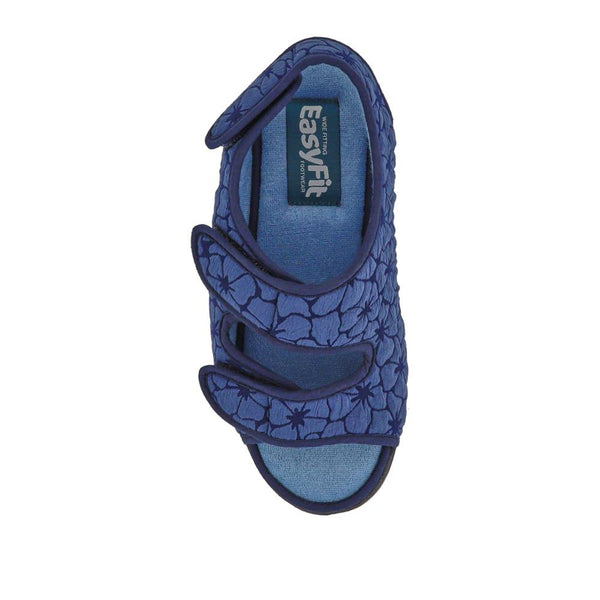 Pavers Extra-Wide Water-Resistant Slippers - Navy