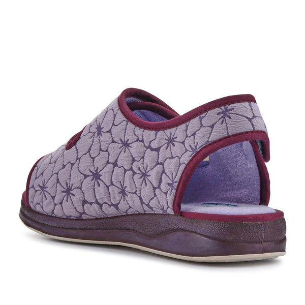 Pavers Extra-Wide Water-Resistant Slippers - Purple