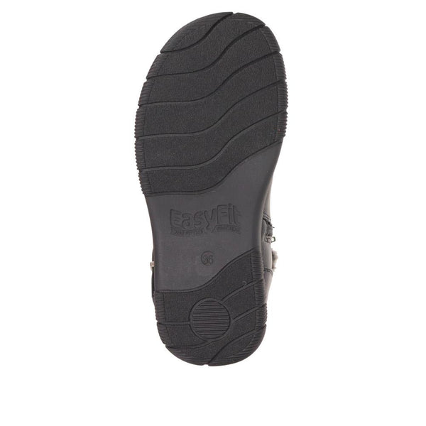 Pavers Faux-Fur Cuff Long Boots - Black