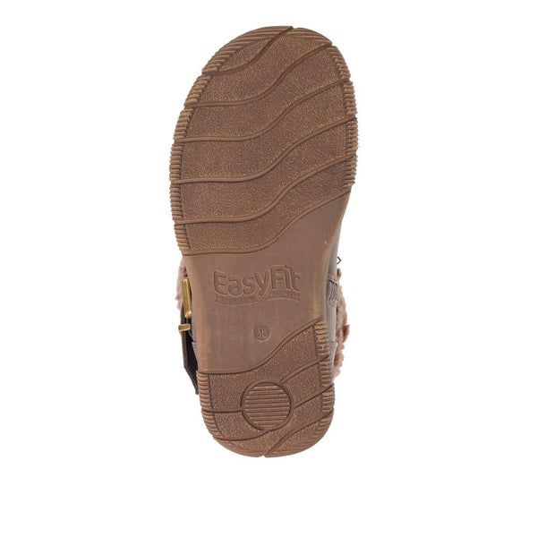 Pavers Faux-Fur Cuff Long Boots - Brown