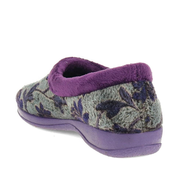 Pavers Faux-Fur Full Slippers - Purple