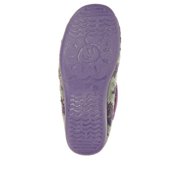 Pavers Faux-Fur Full Slippers - Purple
