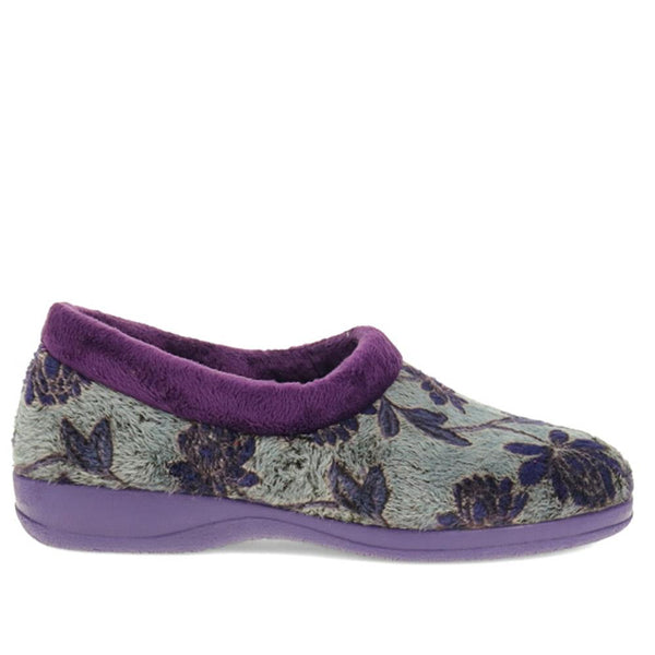 pavers Faux-Fur Full Slippers - Purple