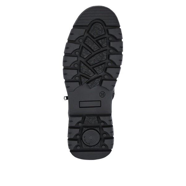 Pavers Faux-Fur-Lined Ankle Boots - Black