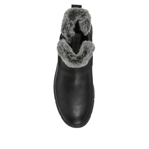 Pavers Faux-Fur-Lined Ankle Boots - Black