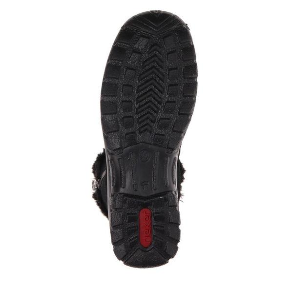 Pavers Faux-Fur-Lined Ankle Boots - Black