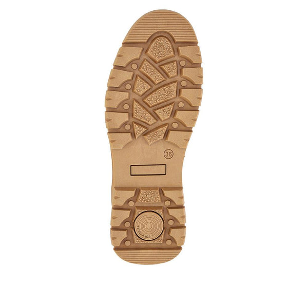 Pavers Faux Fur-Lined Ankle Boots - Tan