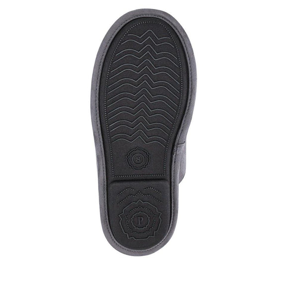 Pavers Faux-Fur-Lined Mule Slippers - Grey