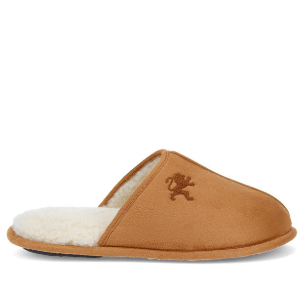 pavers Faux-Fur-Lined Mule Slippers - Tan