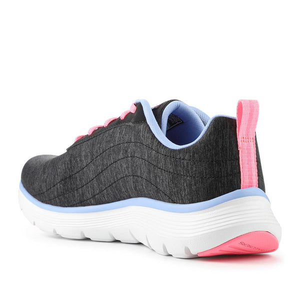 Pavers FLEX APPEAL Wide Fit Lace Up Trainers - Black