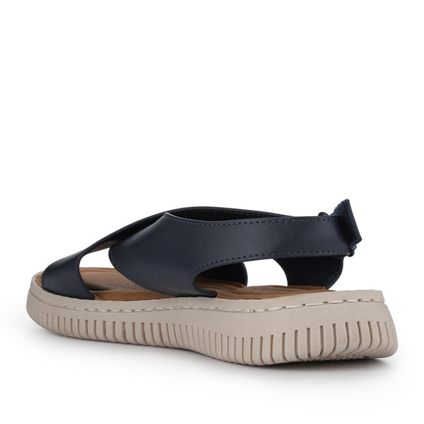 Pavers Flexible Touch-Fastening Sandals - Navy