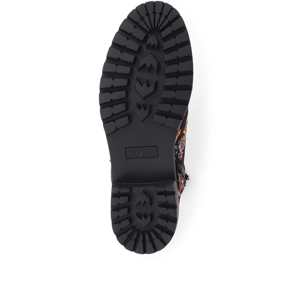 Pavers Floral Chelsea Boots - Floral