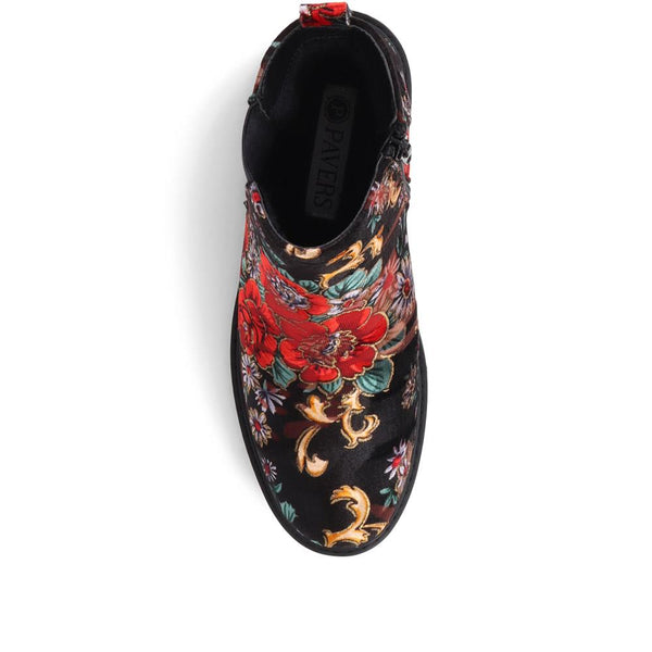 Pavers Floral Chelsea Boots - Floral