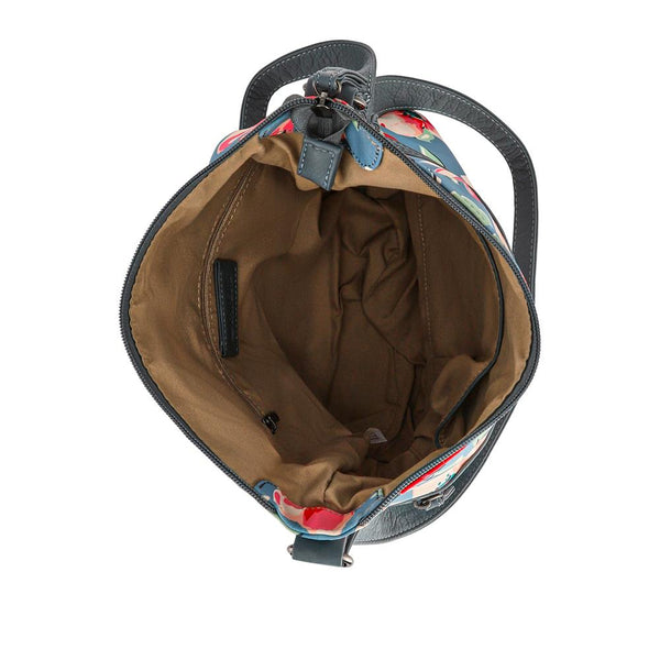 Pavers Floral Cross-Body Bag - BLUE FLORAL