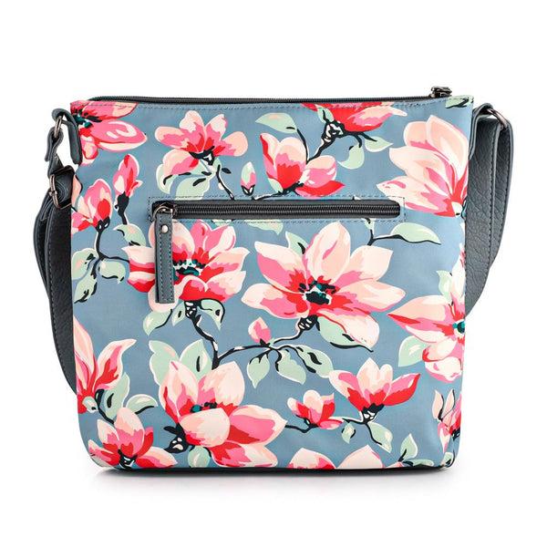 pavers Floral Cross-Body Bag - BLUE FLORAL