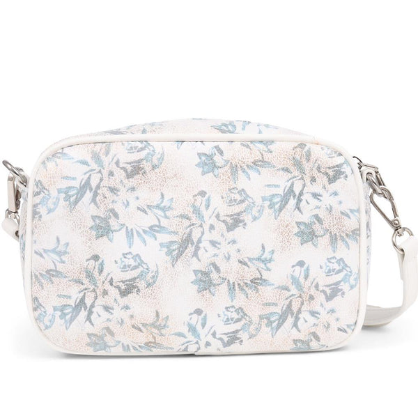 pavers Floral Shoulder Bag - White Floral