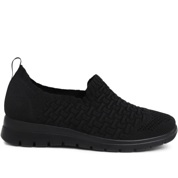 pavers Fly Flot Slip-On Trainers - Black