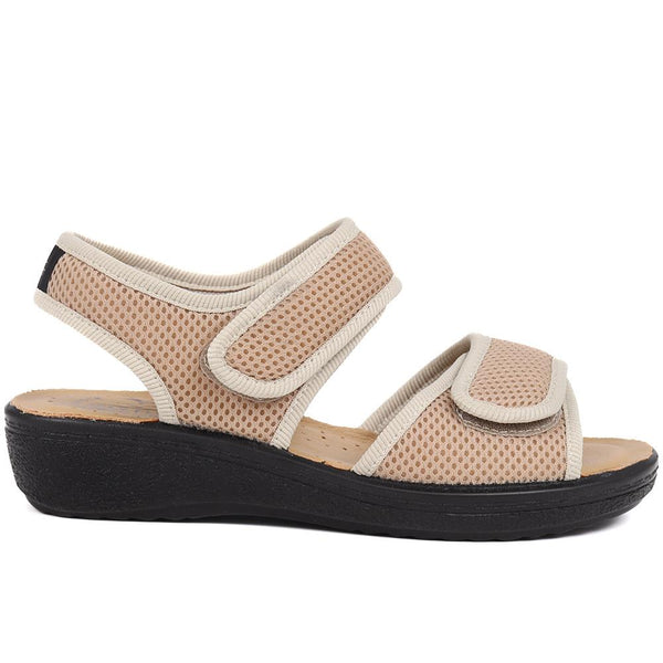 pavers Fly Flot Touch-Fastening Sandals - Beige