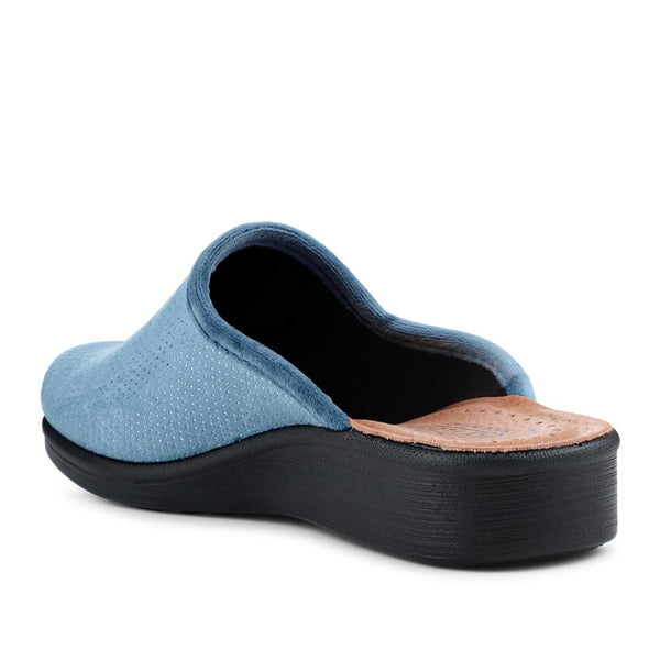 Pavers Fly Flot Velour Slip On Shoes - Blue