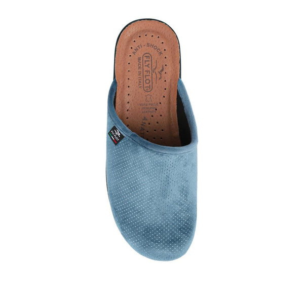 Pavers Fly Flot Velour Slip On Shoes - Blue
