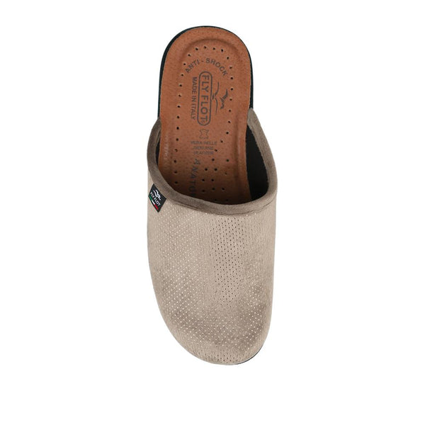 Pavers Fly Flot Velour Slip On Shoes - Taupe