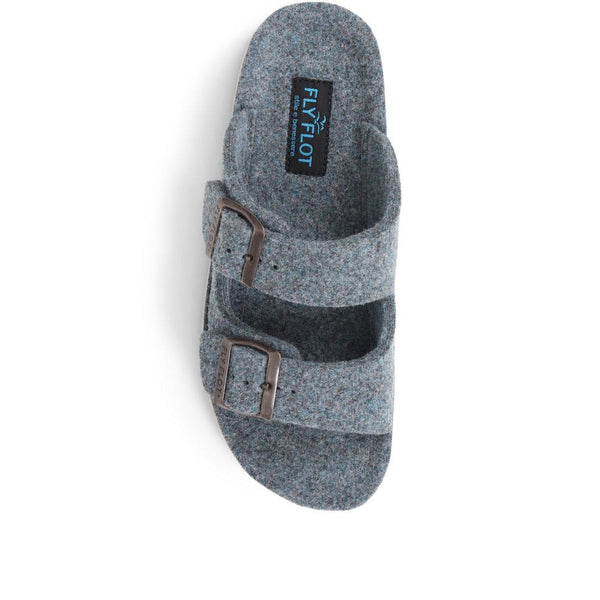 Pavers FlyFlot Dual Strap Slippers - Blue