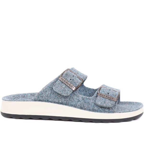 pavers FlyFlot Dual Strap Slippers - Blue