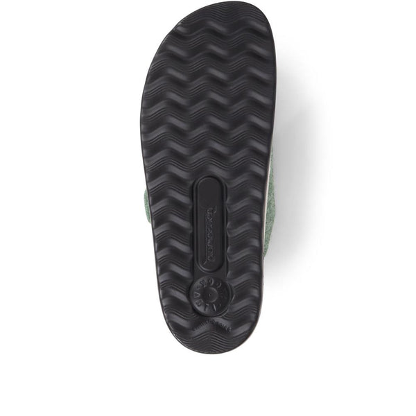 Pavers FlyFlot Dual Strap Slippers - Green