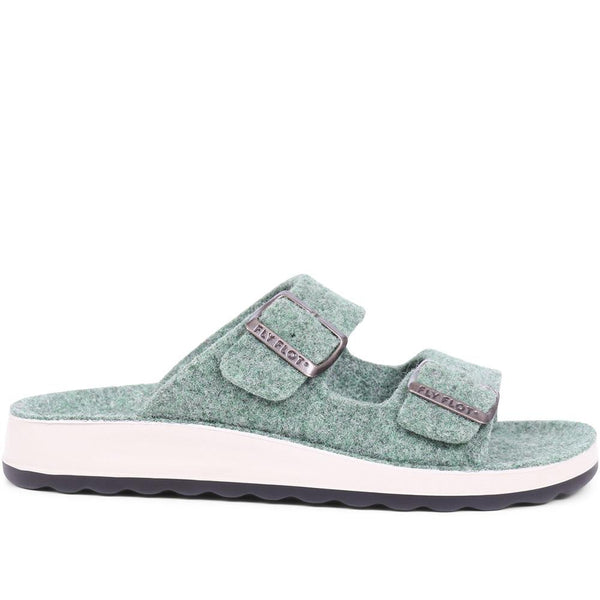 pavers FlyFlot Dual Strap Slippers - Green
