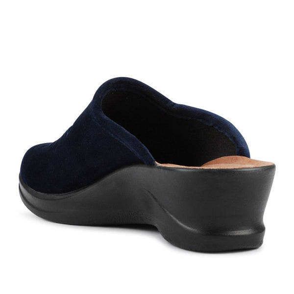 Pavers FlyFlot Engraved Self-Moulding Mules - Navy