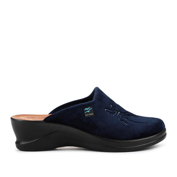 pavers FlyFlot Engraved Self-Moulding Mules - Navy