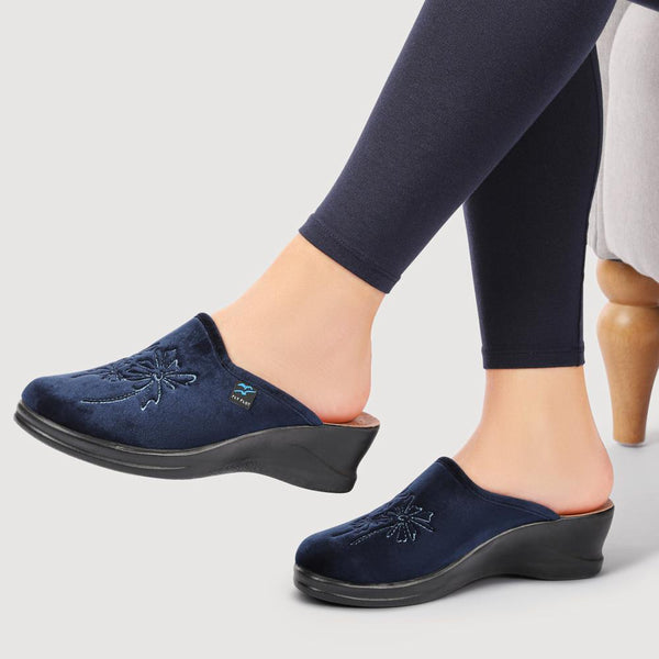 Pavers FlyFlot Self-Moulding Mules - Navy
