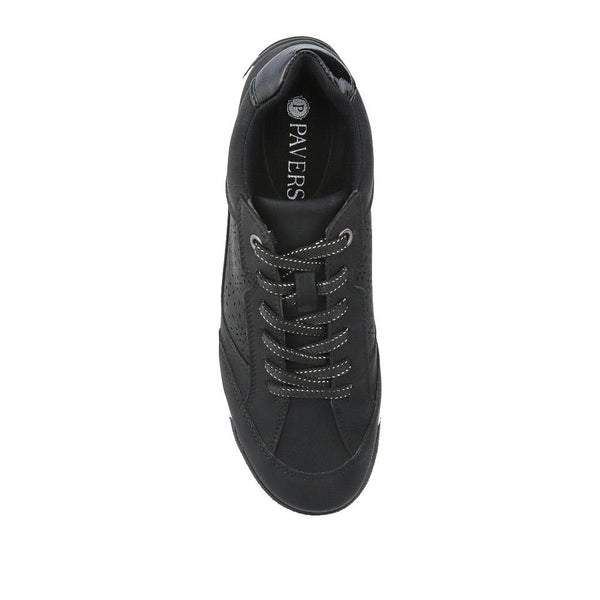 Pavers Foam-Soled Trainers - Black