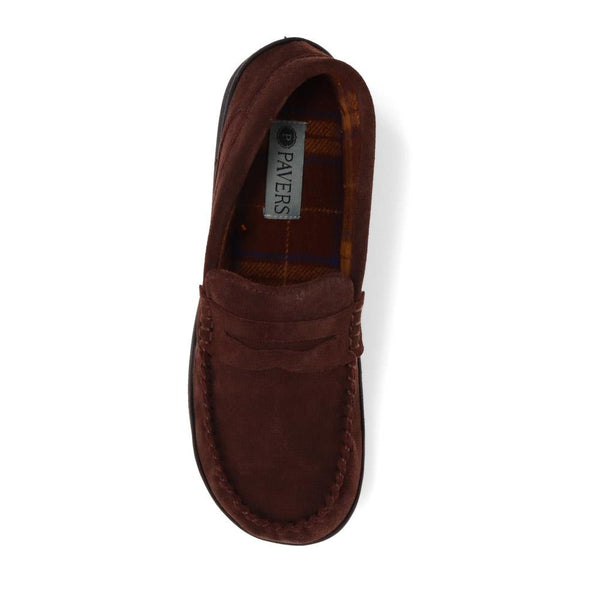 Pavers Full Penny Slippers - Brown