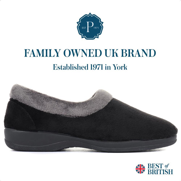 pavers Full Slipper - Black