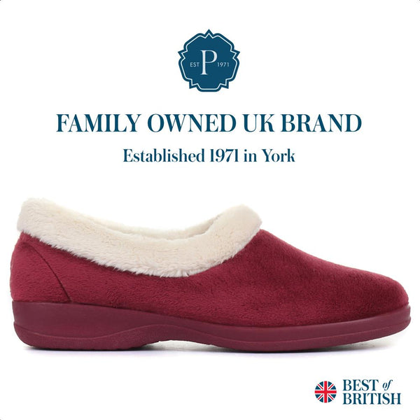 pavers Full Slipper - Burgundy