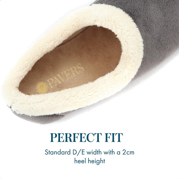 Pavers Full Slipper - Grey