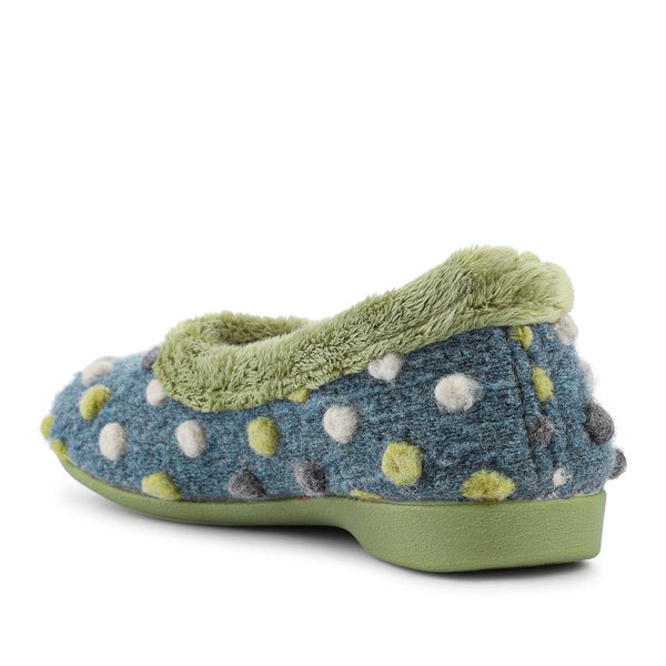 Pavers Full Slippers - Green Multi