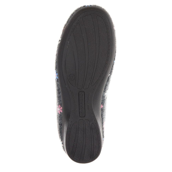 Pavers Full Slippers - Grey Floral