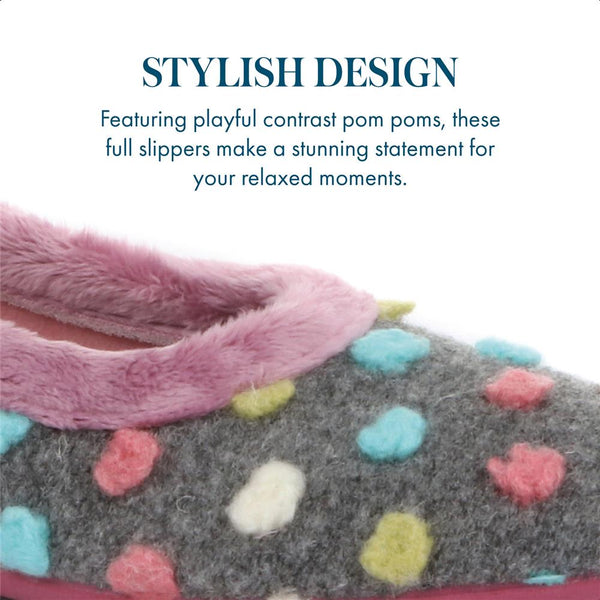 Pavers Full Slippers - Grey Multi