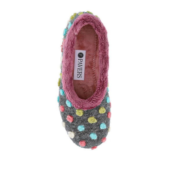Pavers Full Slippers - Grey Multi