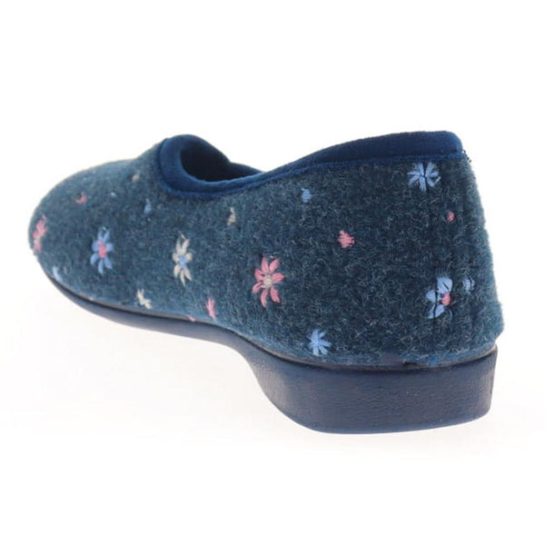 Pavers Full Slippers - Navy Floral