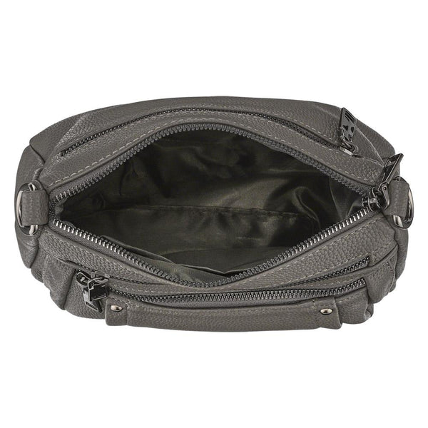 Pavers Fully Lined Handbag - Dark Grey