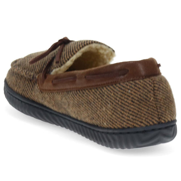 Pavers Fur-Lined Slippers - Brown