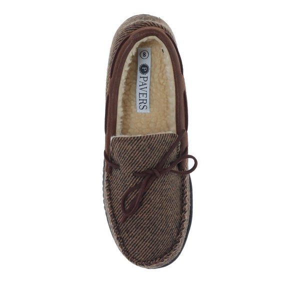 Pavers Fur-Lined Slippers - Brown