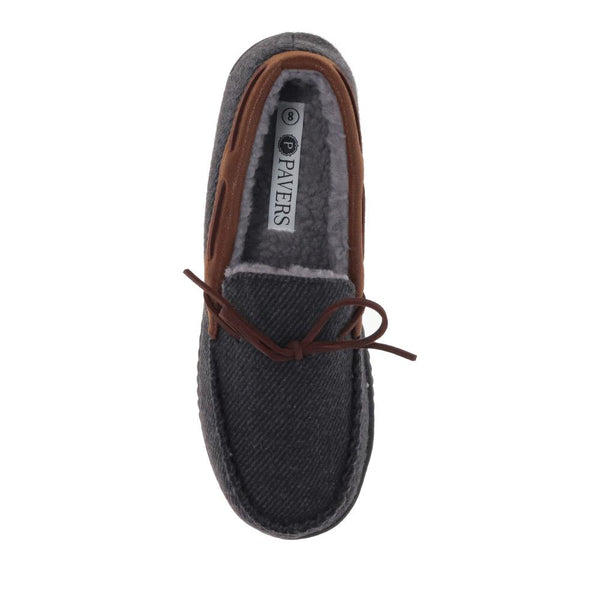 Pavers Fur-Lined Slippers - Grey