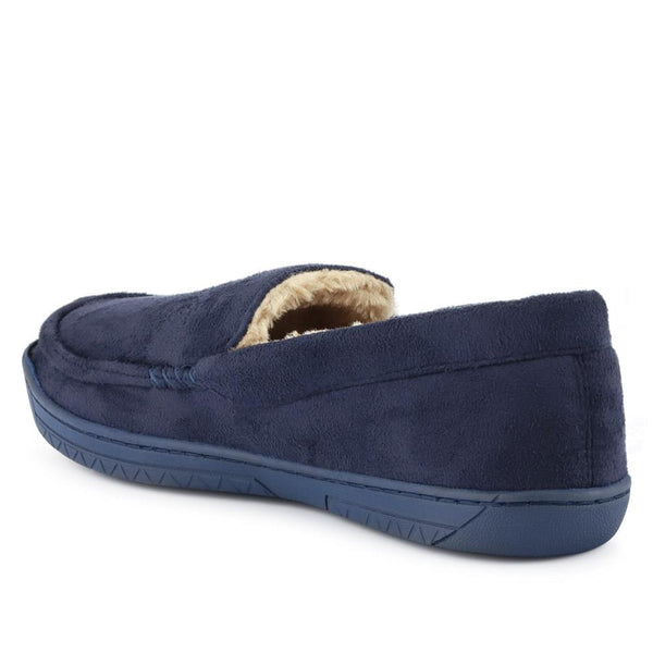 Pavers Fur-Lined Slippers - Navy