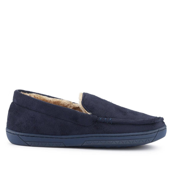 pavers Fur-Lined Slippers - Navy