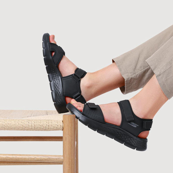 Pavers GO WALK Flex Sandals - Black-Black