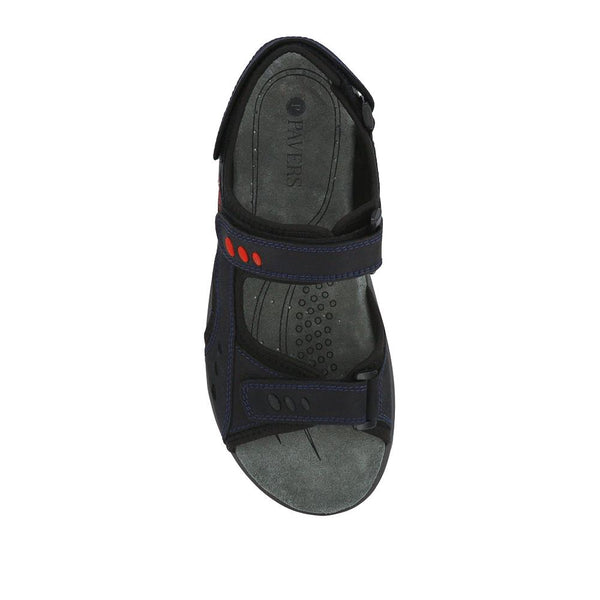 Pavers Grip-Soled Touch-Fasten Sandals - Navy